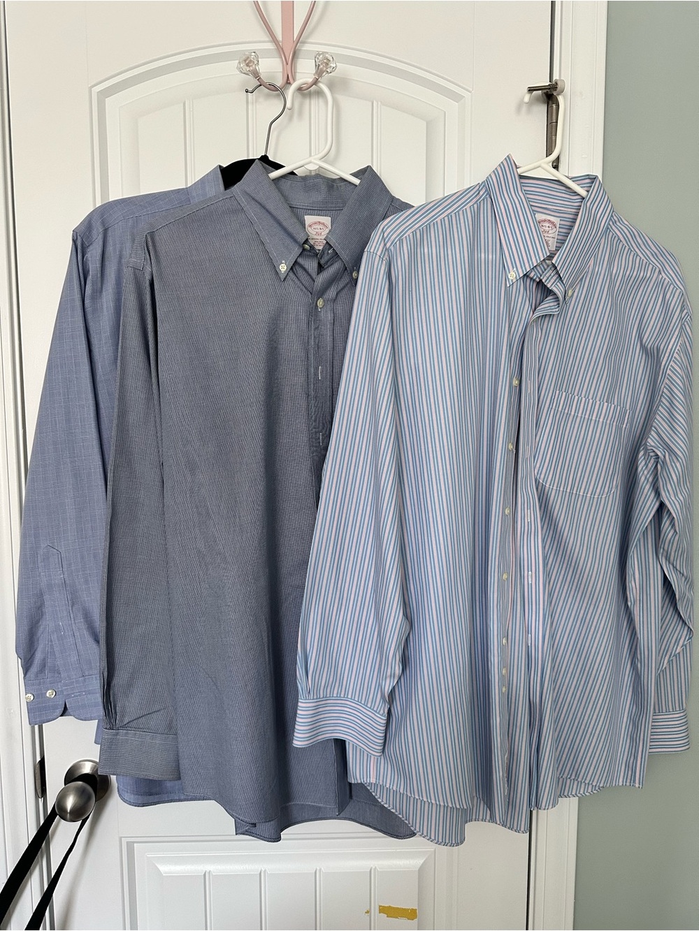 Brooks Brothers Blue and Light-Blue Striped Men's Dress Shirts